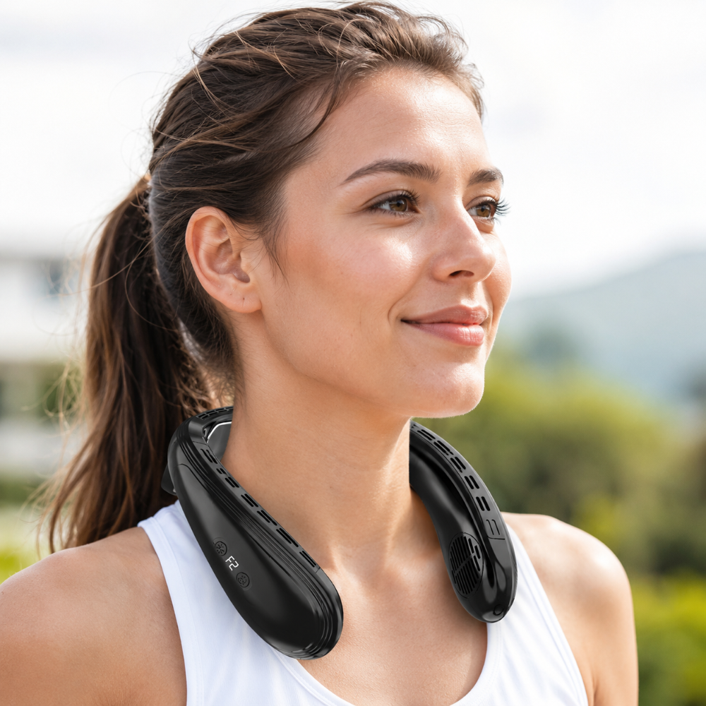 Portable Hands-Free Neck Fan with Rechargeable Battery