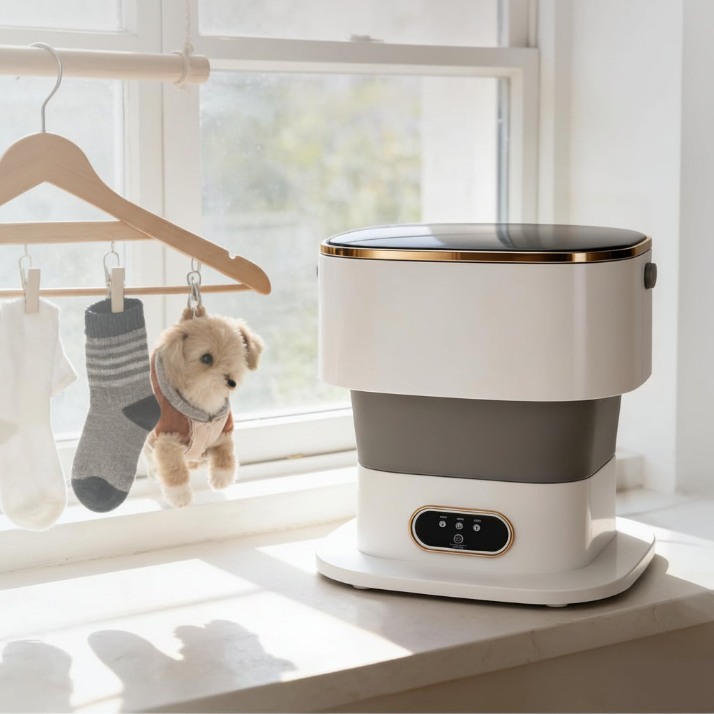 Portable Mini Compact Washing Machine for Travel and Camping