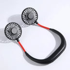Portable USB Neckband Fan Personal Cooling Fan