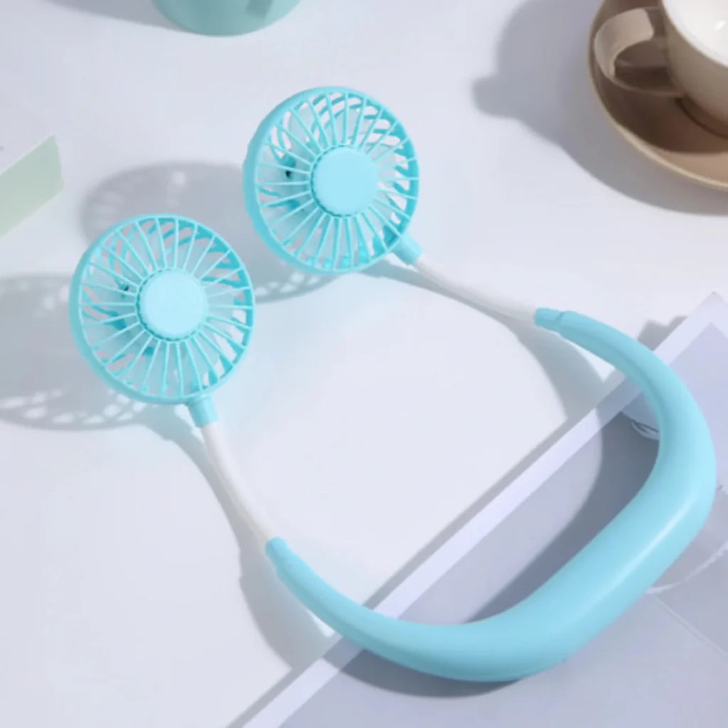 Portable USB Neckband Fan Personal Cooling Fan