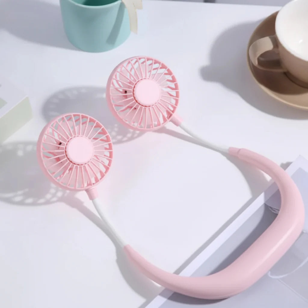 Portable USB Neckband Fan Personal Cooling Fan