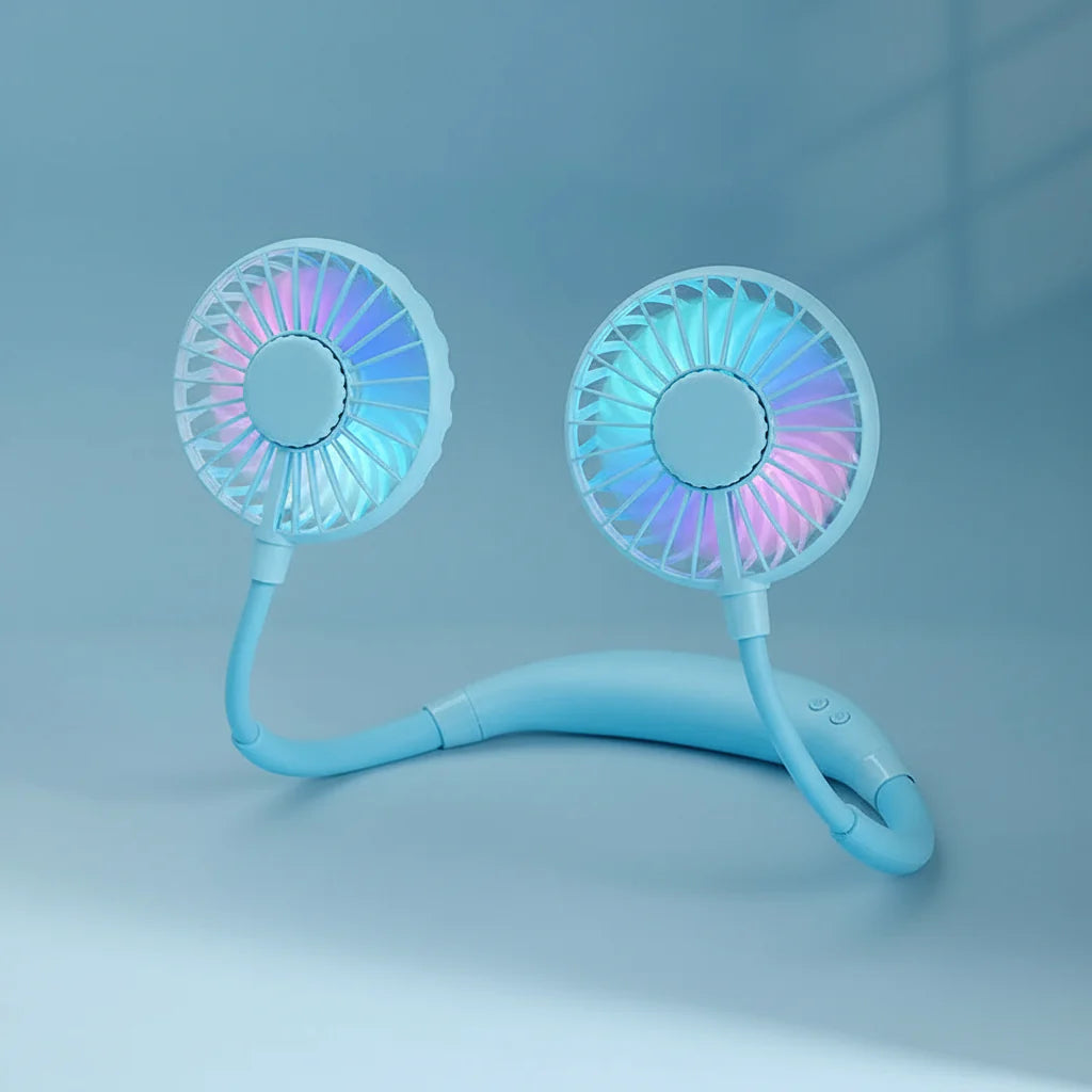 Portable USB Neckband Fan Personal Cooling Fan