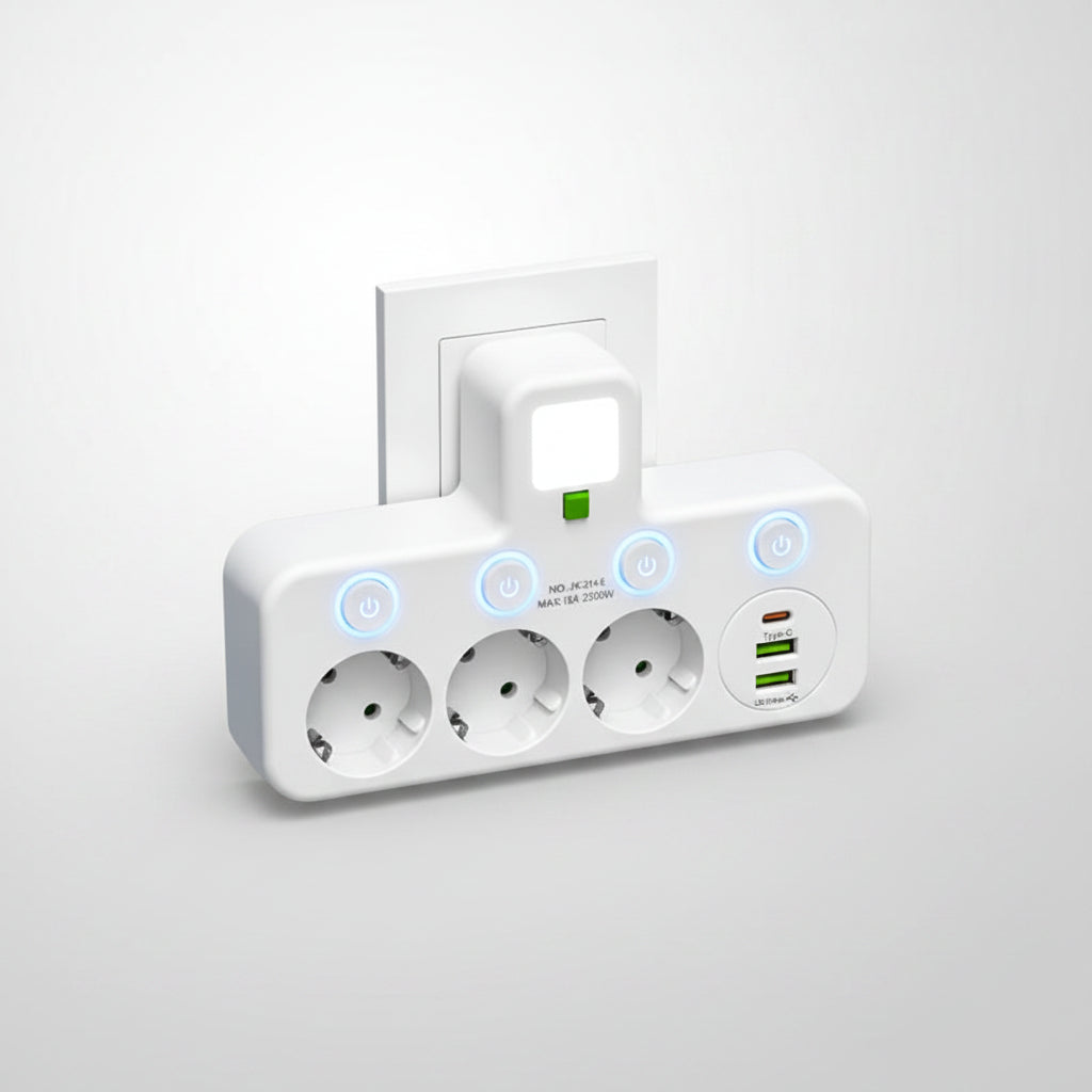 Power Strip Adapter Multi Socket Extension Plug