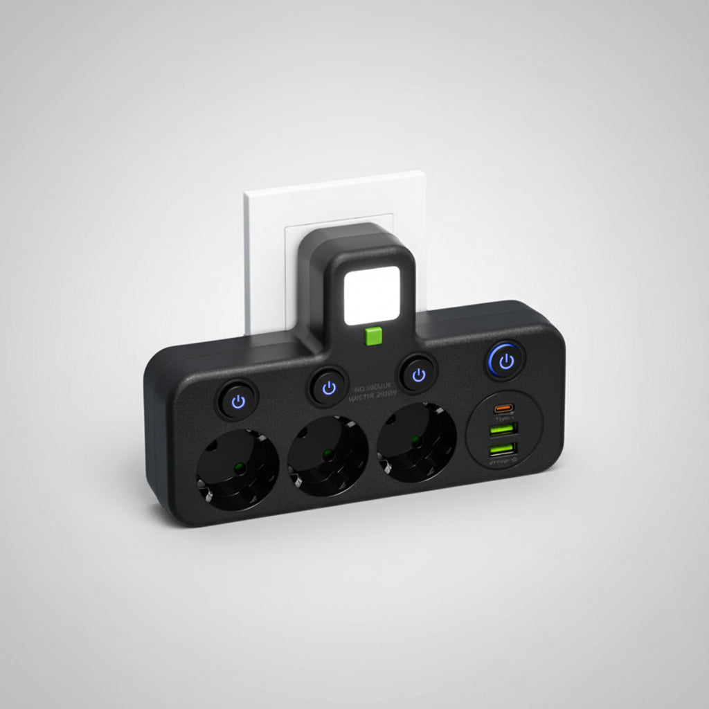Power Strip Adapter Multi Socket Extension Plug