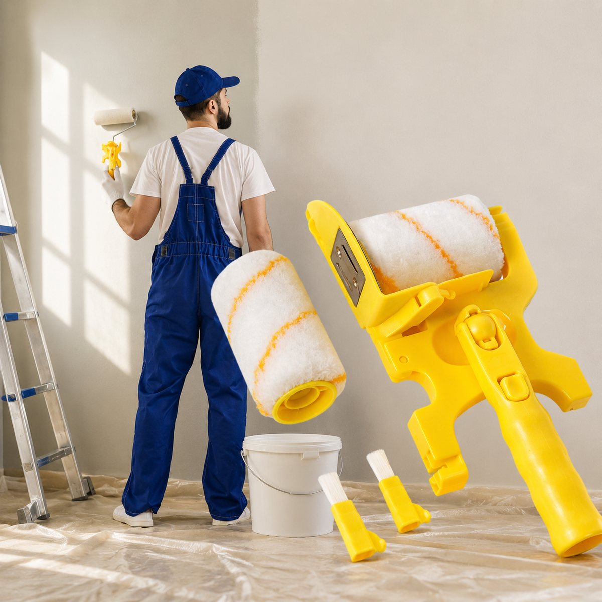 Precision Edge Paint Roller Set with Roller and Painter Tools