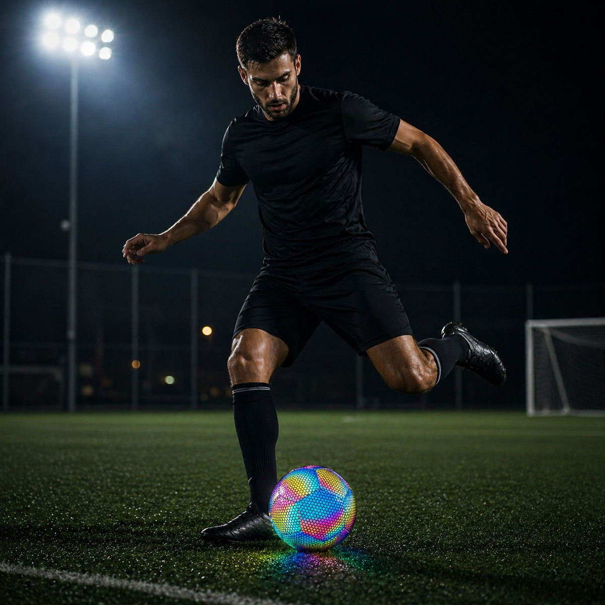 Reflective Soccer Training Ball World Championship Night Play