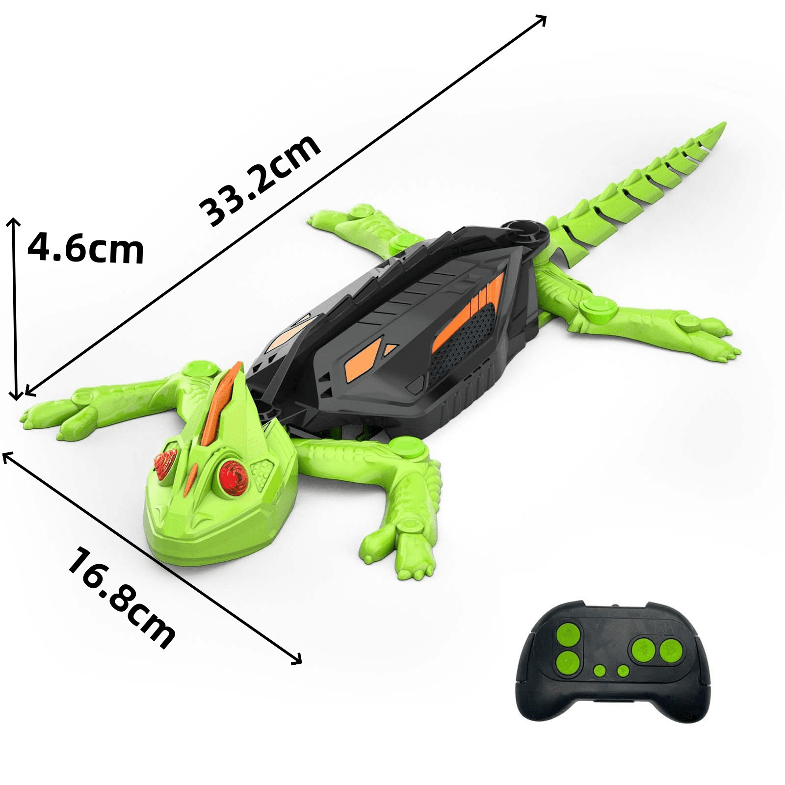 Remote Control Robotic Lizard Toy with LED Eyes
