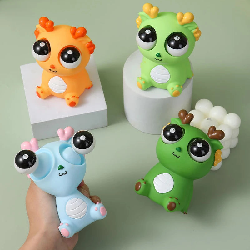 Dragon Pop-Eye Squeeze Toy – Sensory Stress Relief Fidget