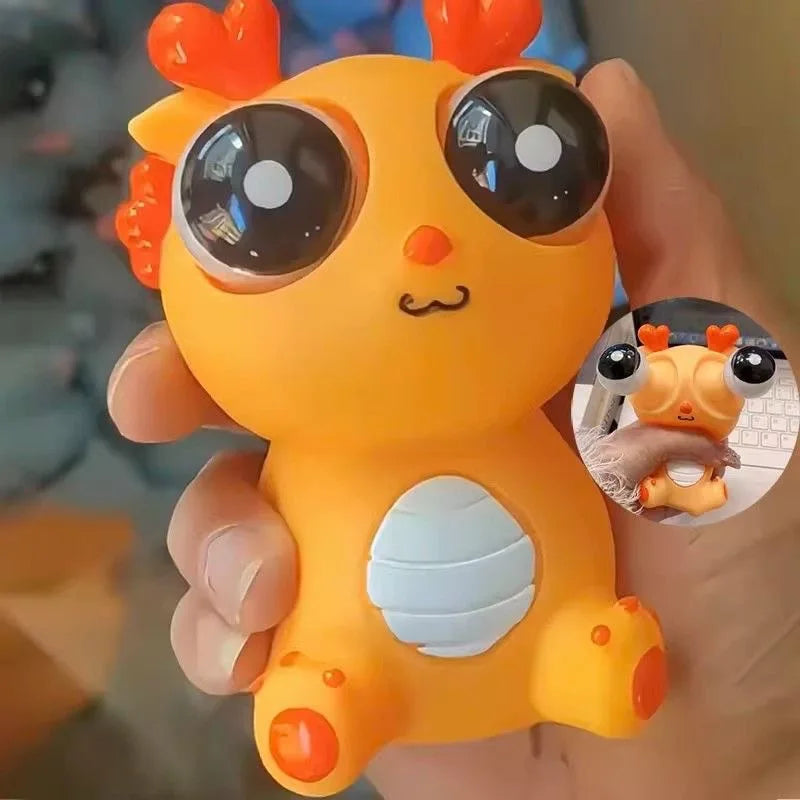 Dragon Pop-Eye Squeeze Toy – Sensory Stress Relief Fidget