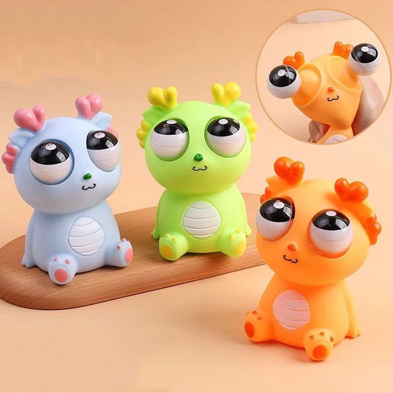 Dragon Pop-Eye Squeeze Toy – Sensory Stress Relief Fidget