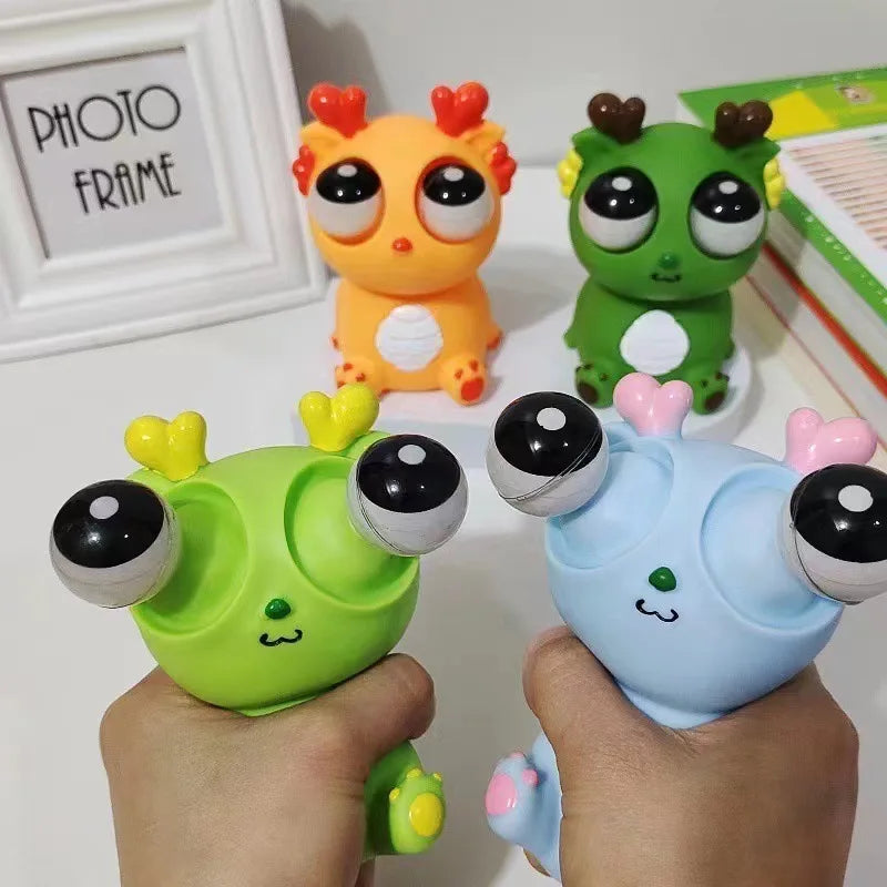 Dragon Pop-Eye Squeeze Toy – Sensory Stress Relief Fidget