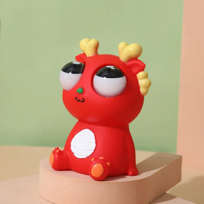 Dragon Pop-Eye Squeeze Toy – Sensory Stress Relief Fidget