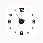 Modern Silent Wall Clock with LED Light