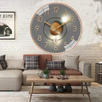 Modern Silent Wall Clock with LED Light