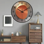 Modern Silent Wall Clock with LED Light