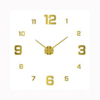 Modern Silent Wall Clock with LED Light