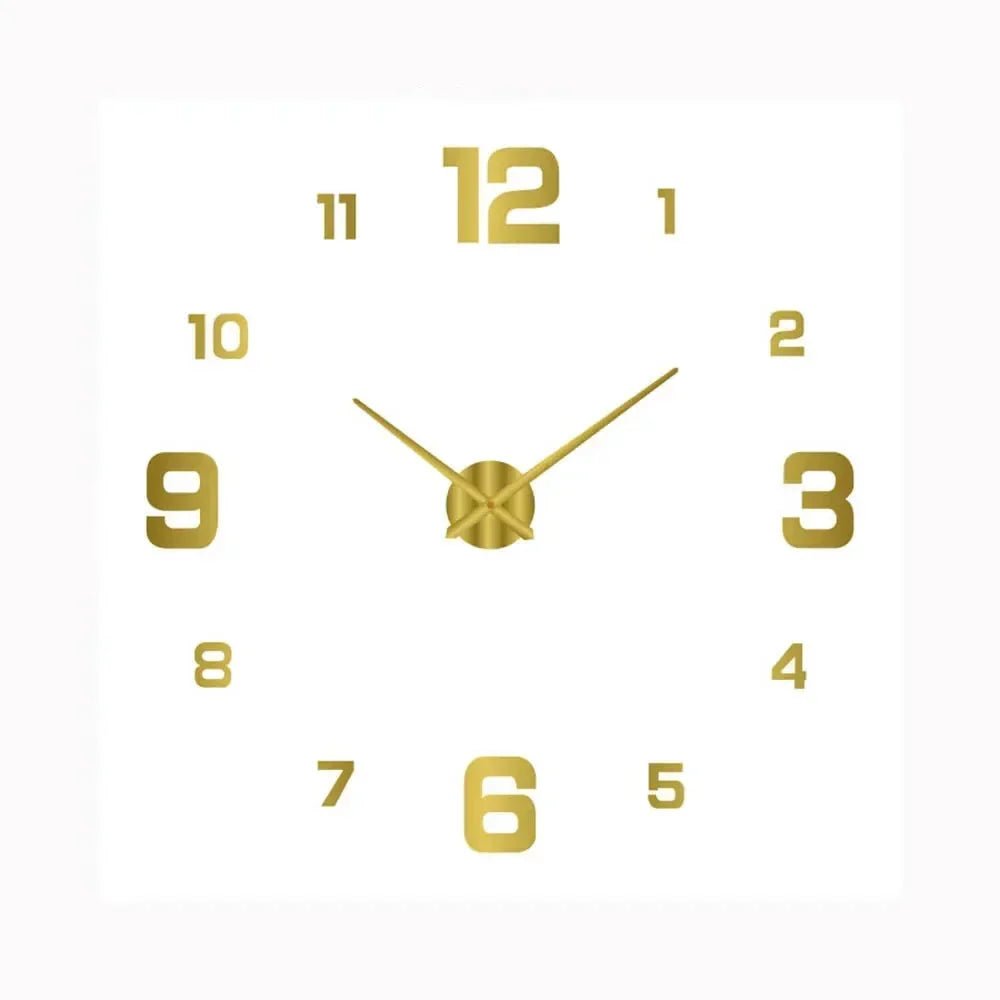 Modern Silent Wall Clock with LED Light