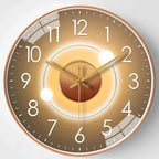Modern Silent Wall Clock with LED Light