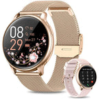 Smartwatch Fitness Tracker for Women Square Touchscreen Wristwatch
