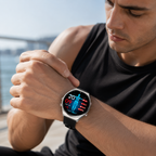 Smartwatch Square Fitness Tracker Heart Rate Activity Sports Watch