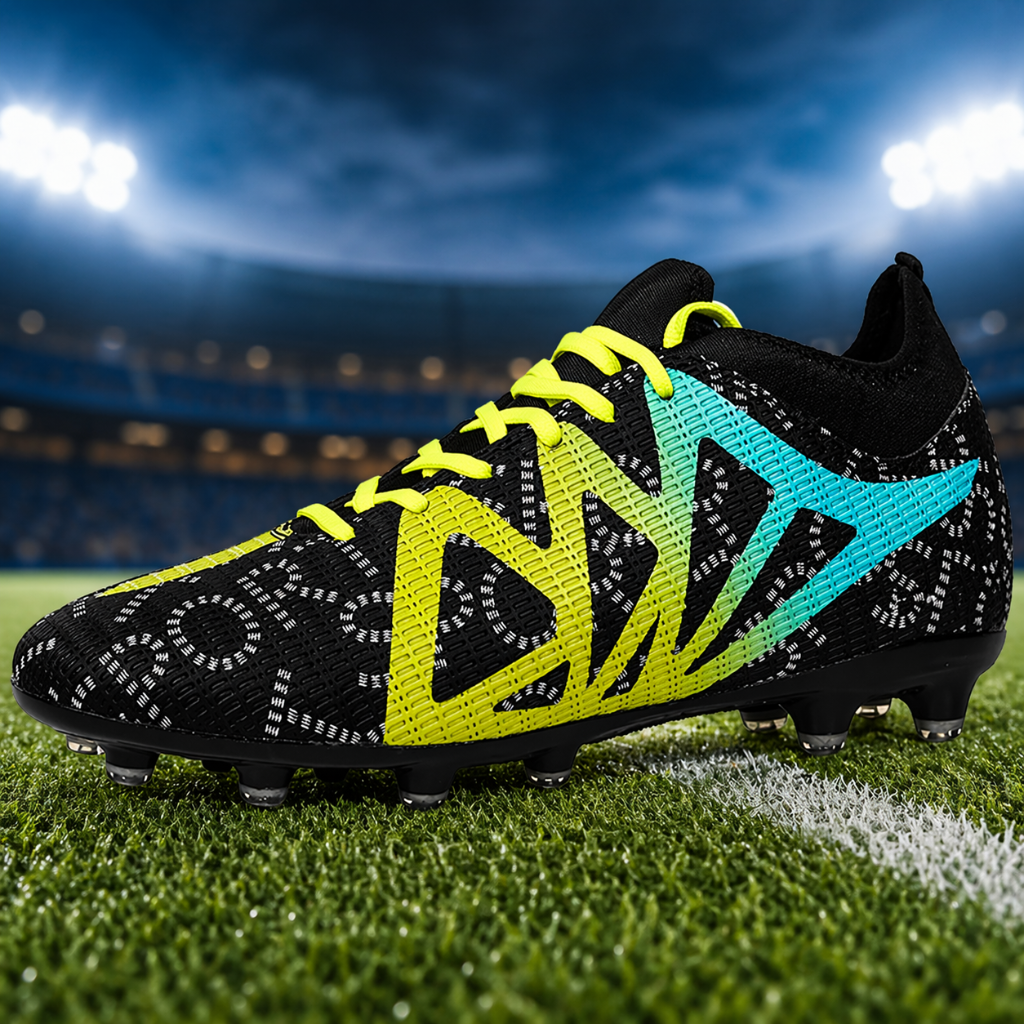 Soccer Cleats Studded Football Shoes for Grass Field