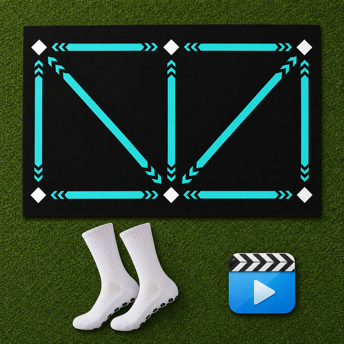 Soccer Training Mat Video Program Exercise World Championship