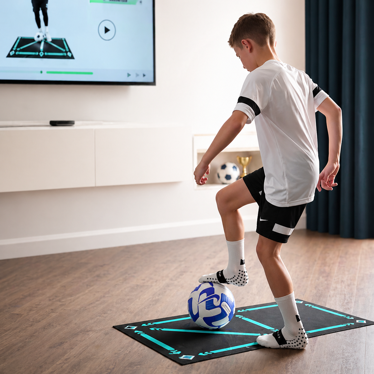 Soccer Training Mat Video Program Exercise World Championship