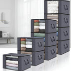 Storage Boxes for Clothes 3 Piece Set with Window Organizer