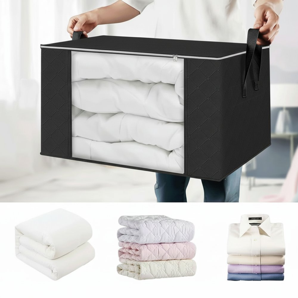 Storage Boxes for Clothes 3 Piece Set with Window Organizer