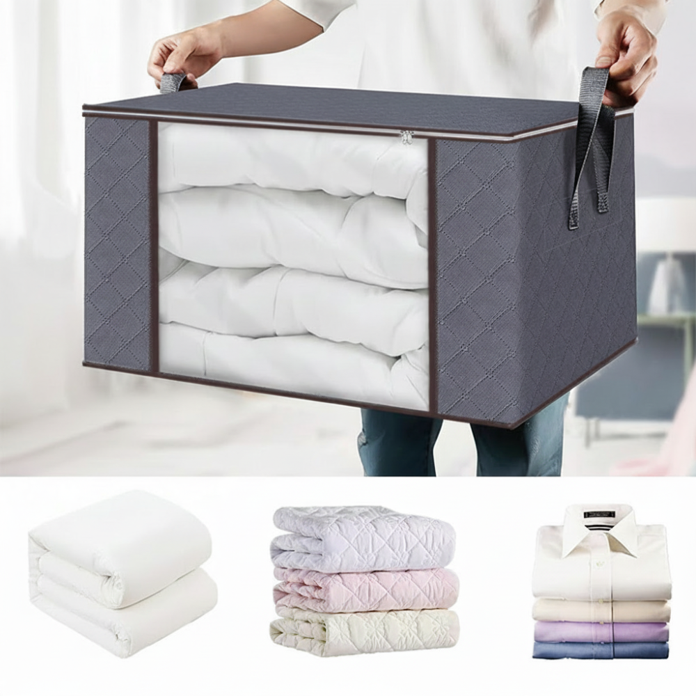 Storage Boxes for Clothes 3 Piece Set with Window Organizer