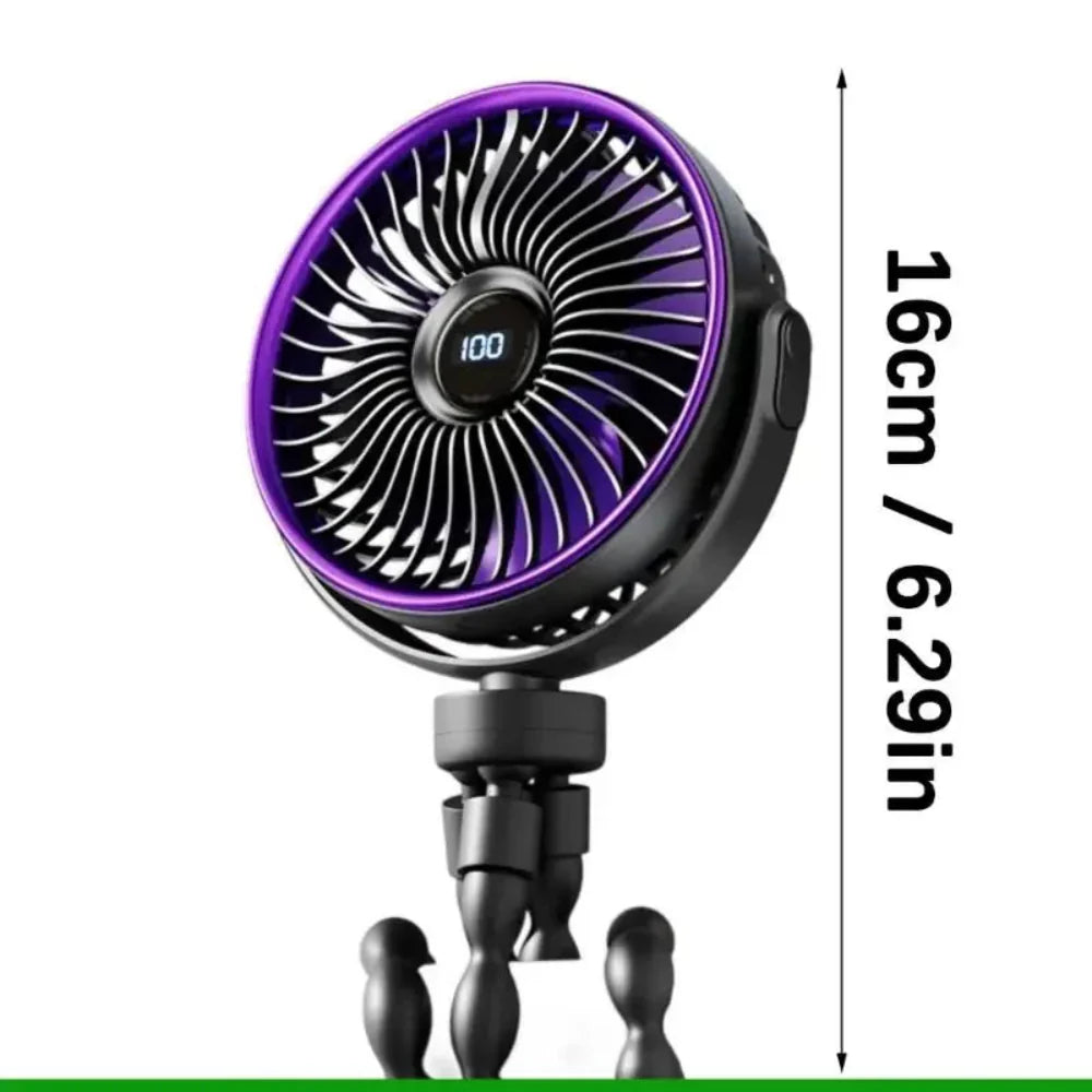 Stroller Clip Fan Portable Battery Operated Small Fan