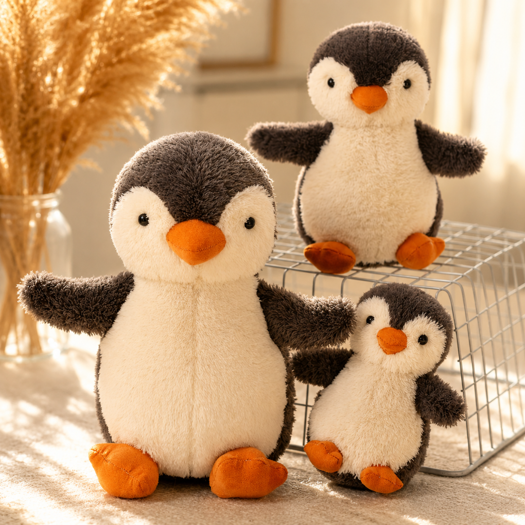 Stuffed Penguin Plush Toy Soft Cuddle Animal Sleep Companion