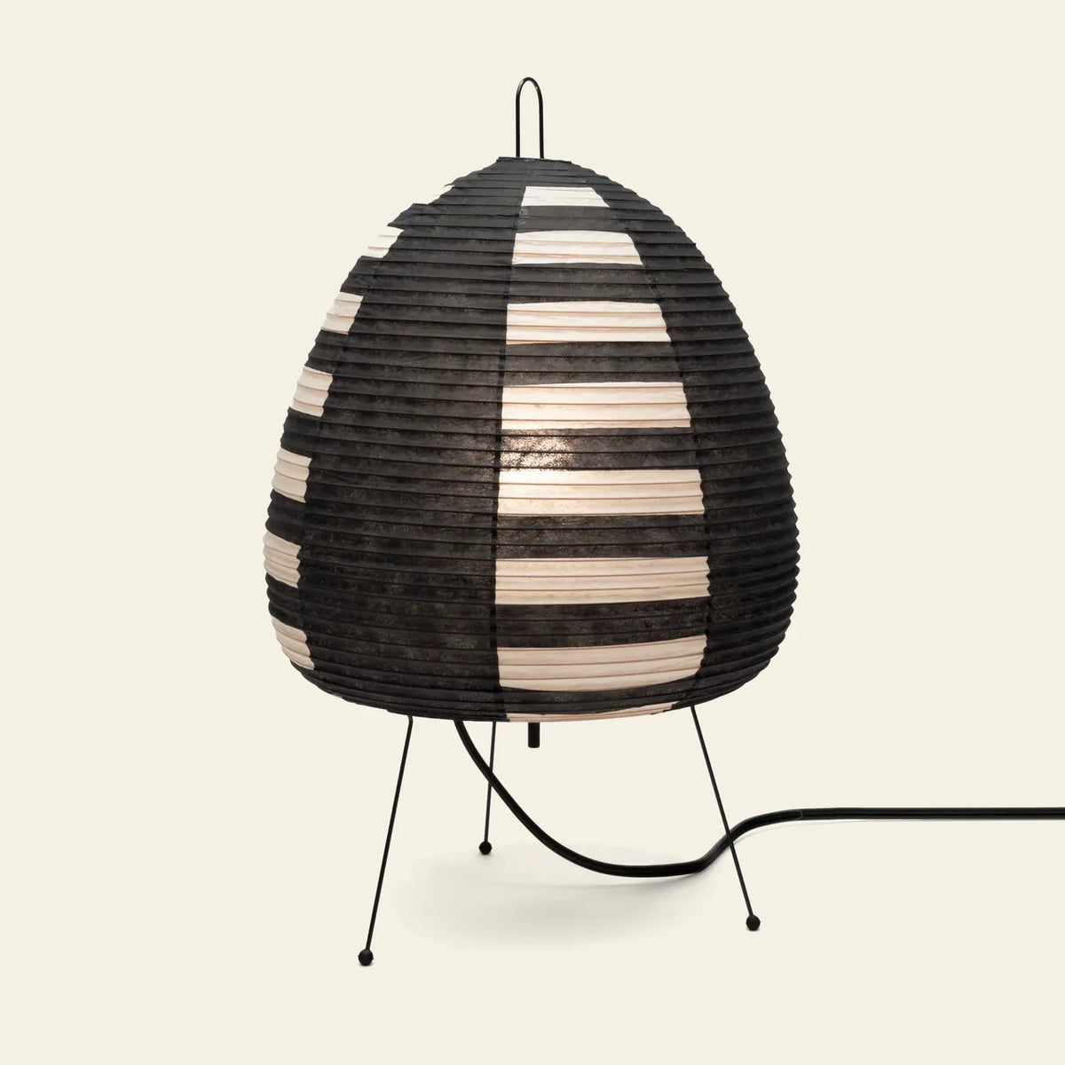 Table Lamp Rice Paper Shade Japanese Style Retro Design