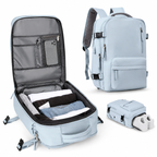 Travel Backpack with Shoe Compartment Bag for Travel and Storage