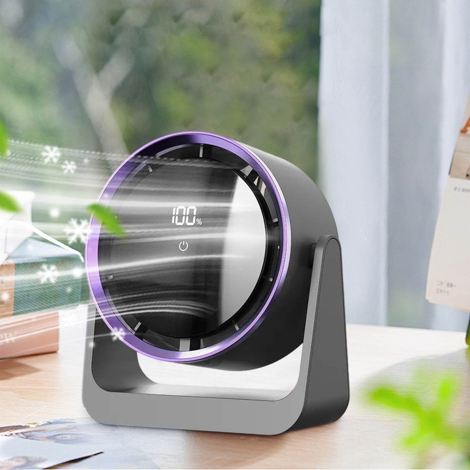 USB Portable Table Fan Quiet Cooling Fan
