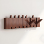 Wall Mounted Folding Coat Rack with Hooks for Hallway Entrance