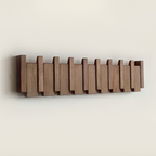 Wall Mounted Folding Coat Rack with Hooks for Hallway Entrance