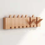 Wall Mounted Folding Coat Rack with Hooks for Hallway Entrance
