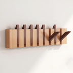 Wall Mounted Folding Coat Rack with Hooks for Hallway Entrance