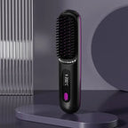 Wireless USB Hair Straightener Brush Electric Hair Styling Tool