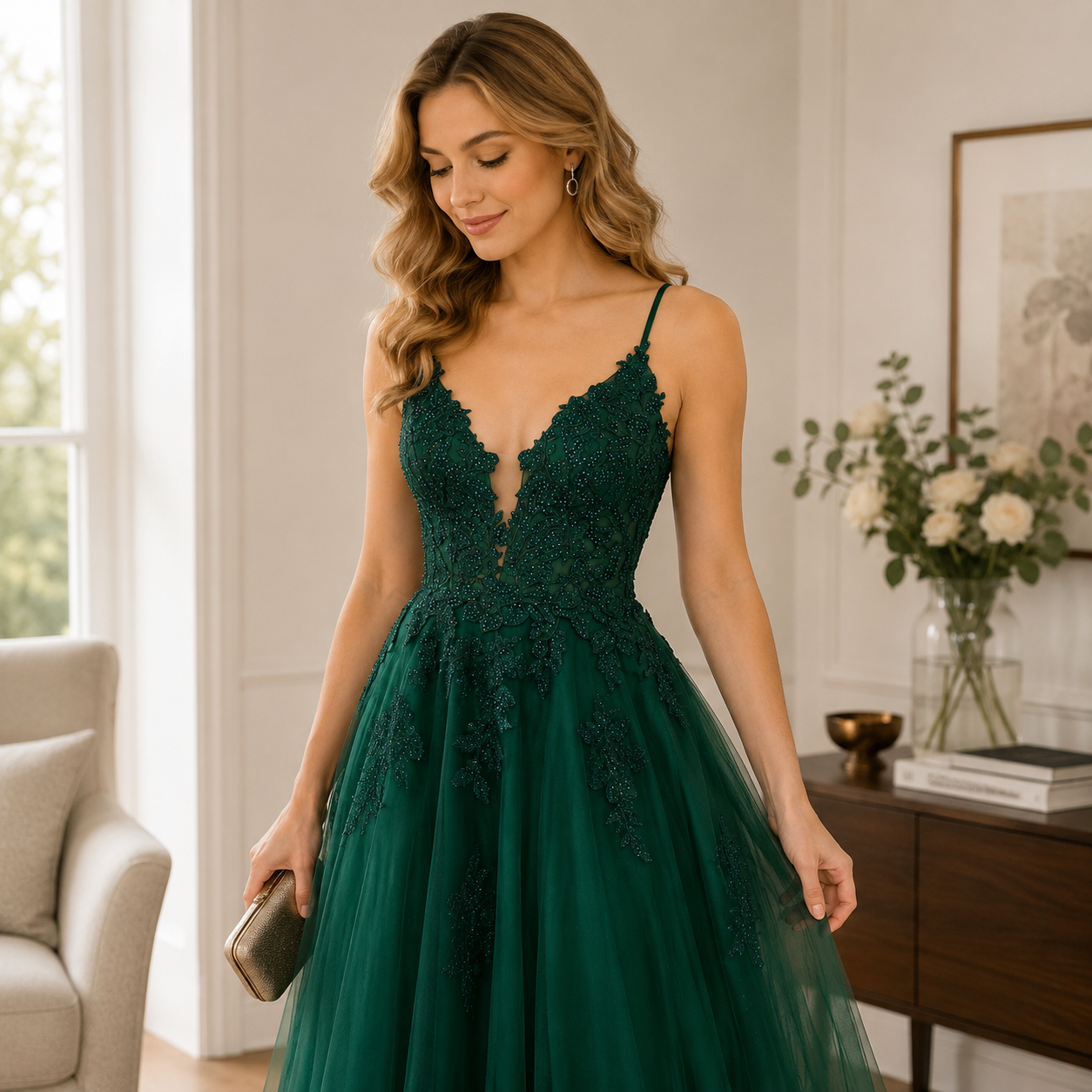Women Evening Ball Gown Maxi Dress Formal Long Evening Dress