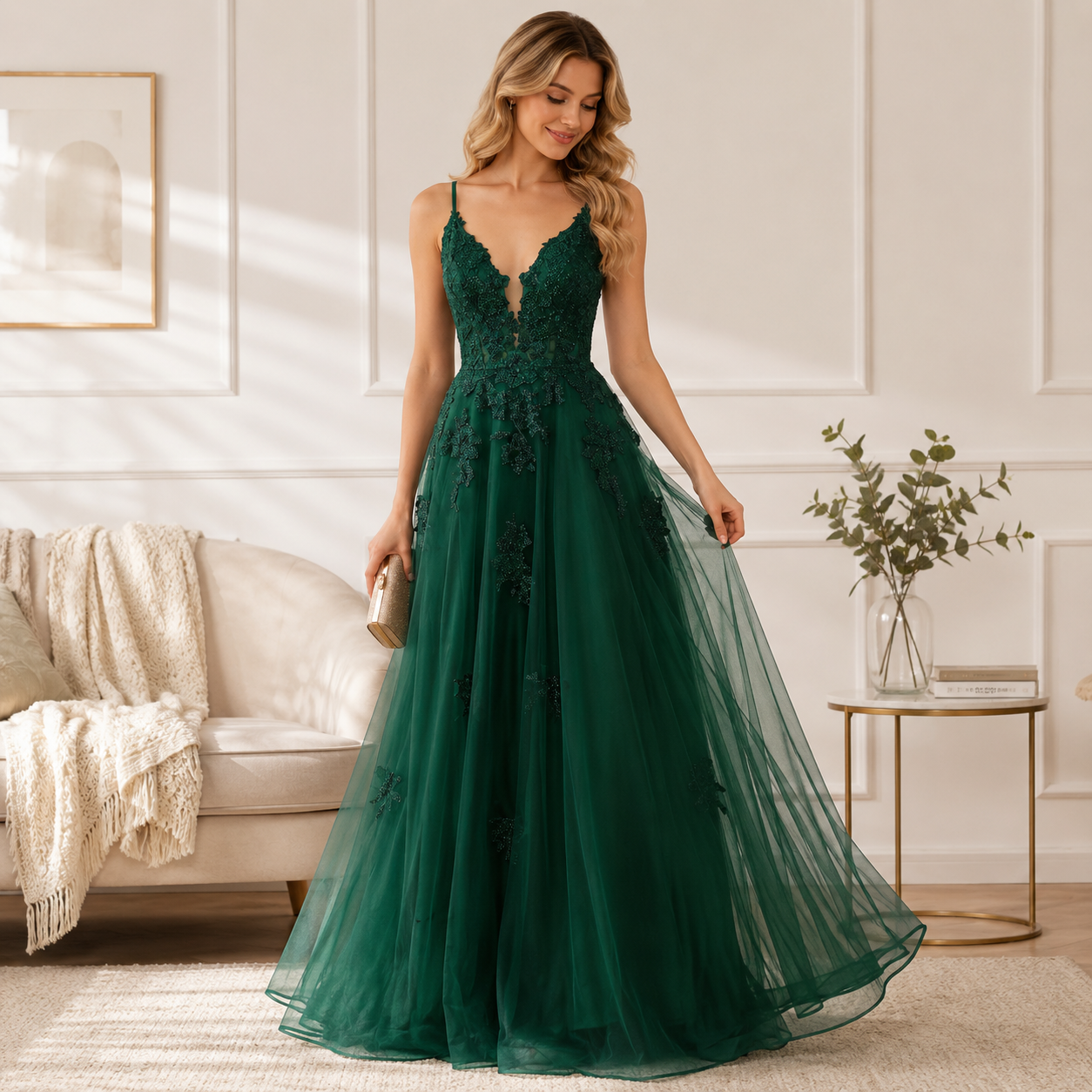 Women Evening Ball Gown Maxi Dress Formal Long Evening Dress
