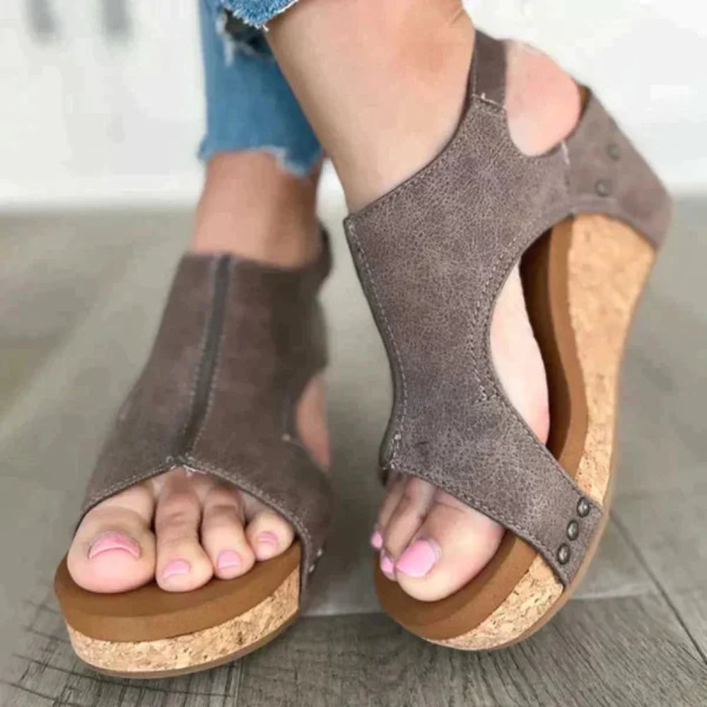 Women Orthopedic Wedge Sandals Summer Footwear