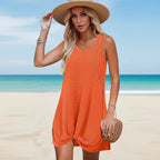 Women Spaghetti Strap Summer Dress Casual Sleeveless Dress