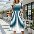 Women Summer Printed Casual Dress