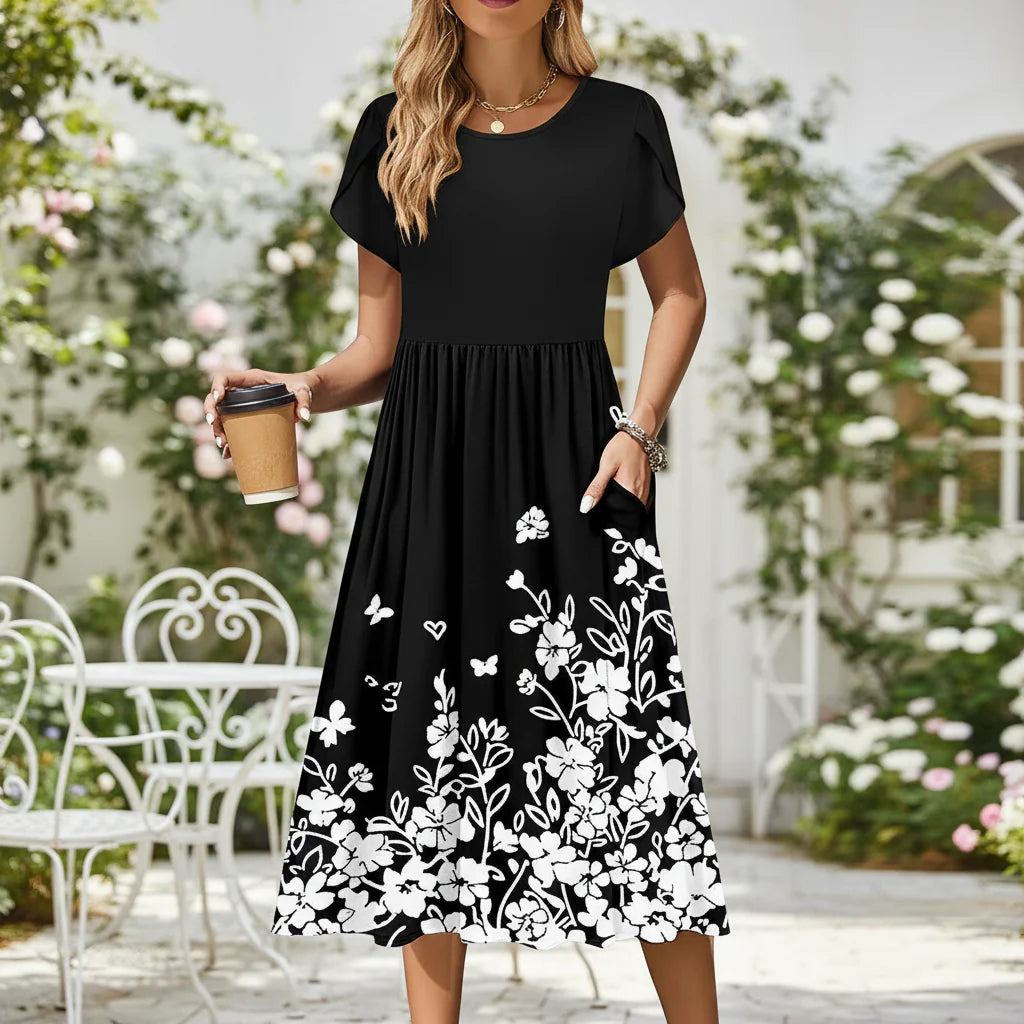Women Summer Printed Casual Dress