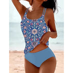 Women Tankini Swimsuit Two Piece Swimwear Set