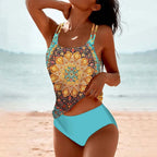 Women Tankini Swimsuit Two Piece Swimwear Set