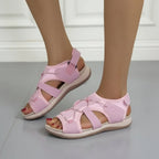 Women Velcro Strap Sandals with Comfort Sole