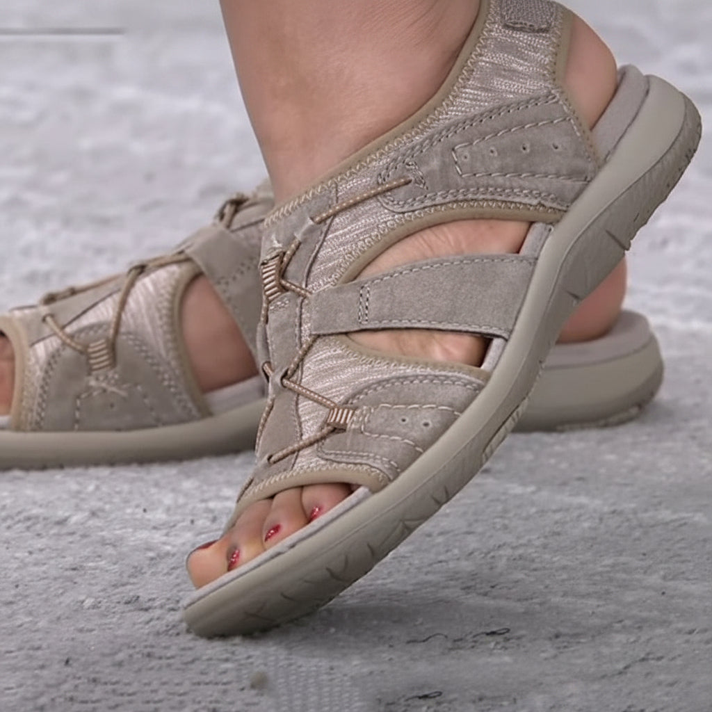 Women Velcro Strap Sandals with Comfort Sole